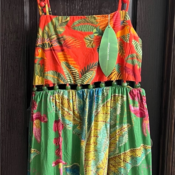 FARM Rio multi prints balls dress s22 - Picture 7 of 9